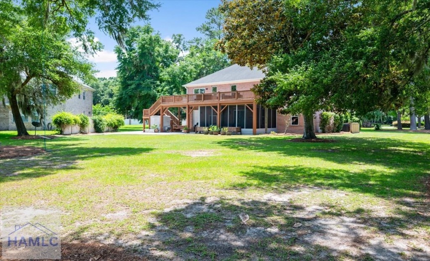 Rear View of Home and Lot