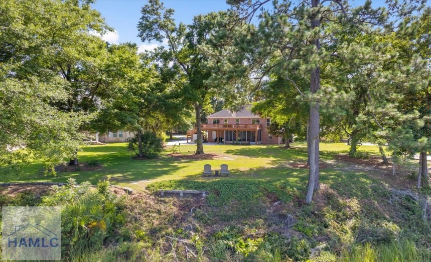 Rear View of Home and Lot