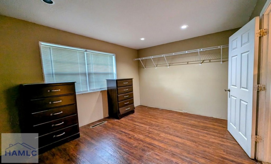 Walk in Closet in Master Bedroom