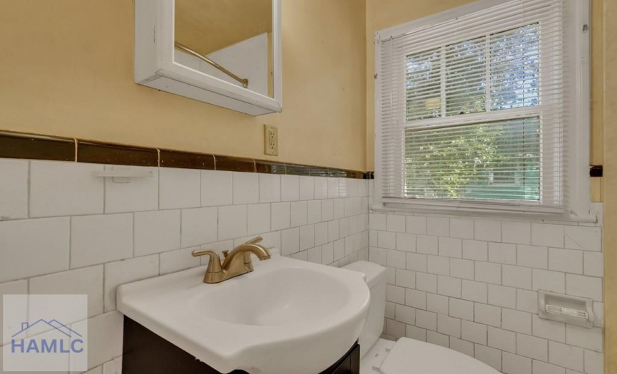 Bathroom Sink and Mirror